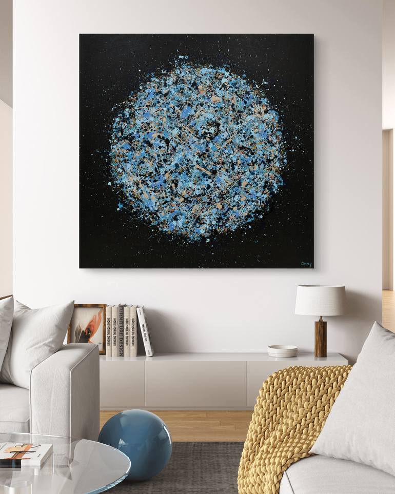 Original Abstract Geometric Painting by Lisa Carney