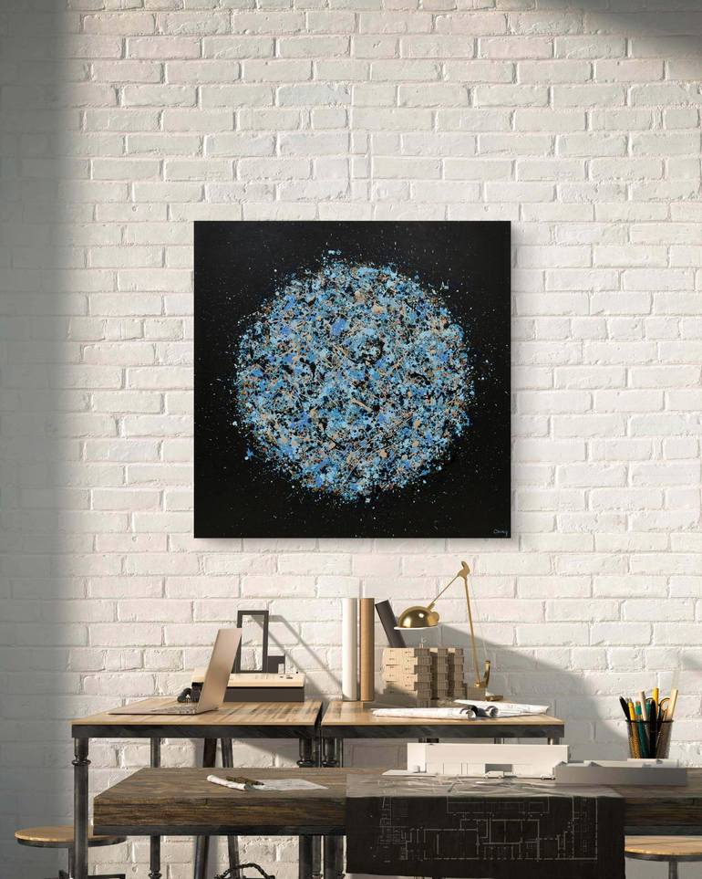 Original Abstract Geometric Painting by Lisa Carney