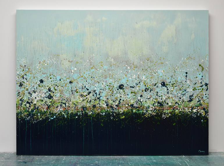 Original Abstract Landscape Painting by Lisa Carney