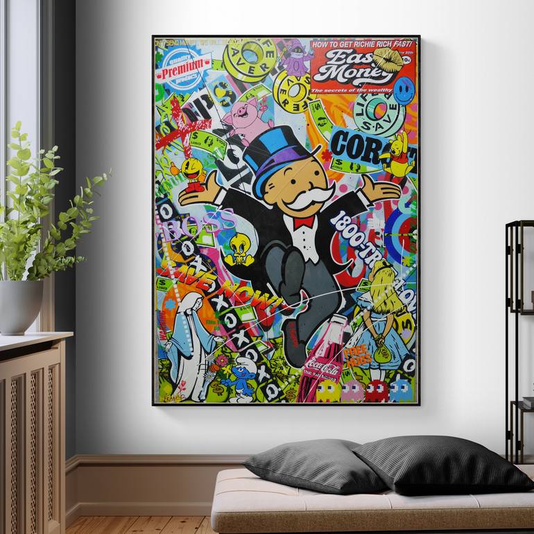 Original Pop CultureCelebrity Painting by Franko  Pop Art Art on Canvas  The Secrets