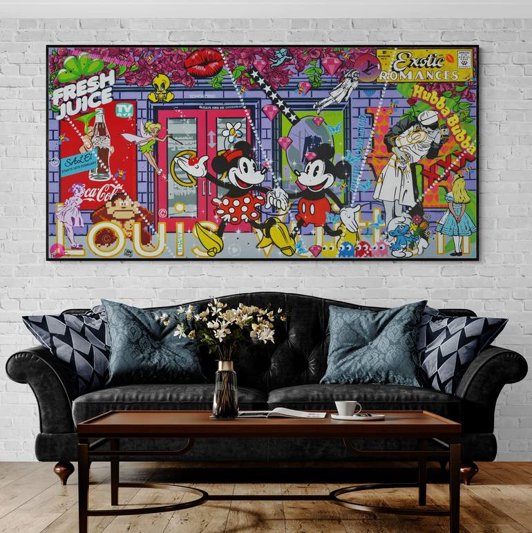 Original Pop CultureCelebrity Painting by Franko  Pop Art Art on Canvas  True Romance