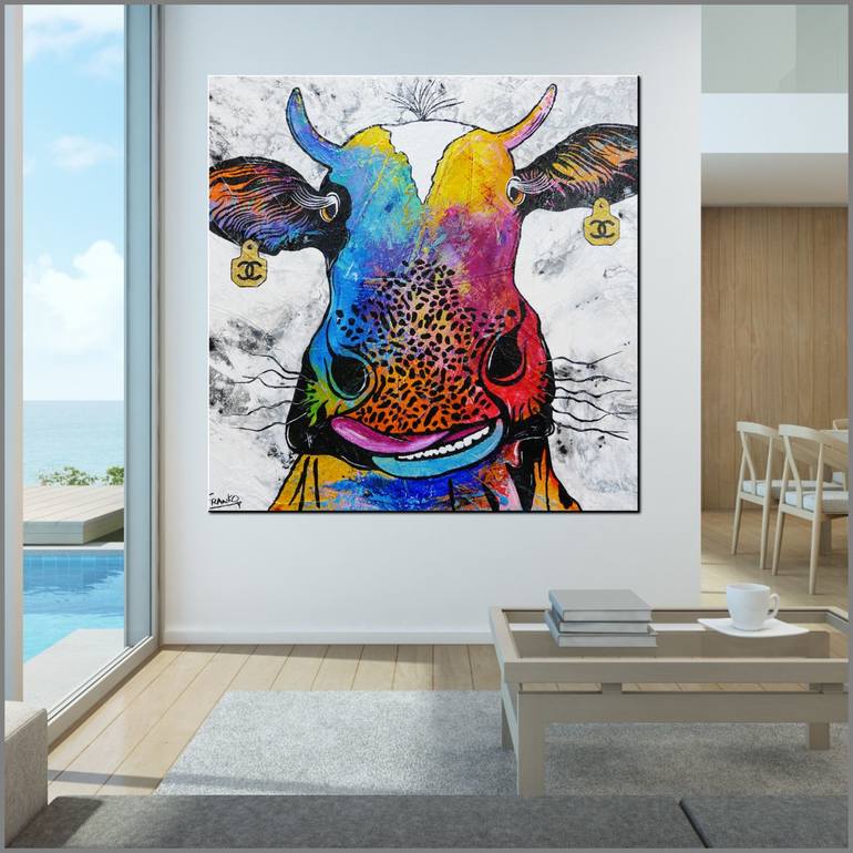 Original Pop Art Animal Painting by Franko 