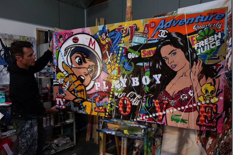 Original Pop Art Pop Culture/Celebrity Painting by Franko 