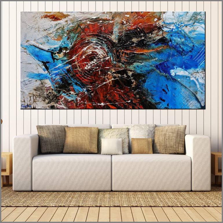 Original Abstract Expressionism Abstract Painting by Franko 