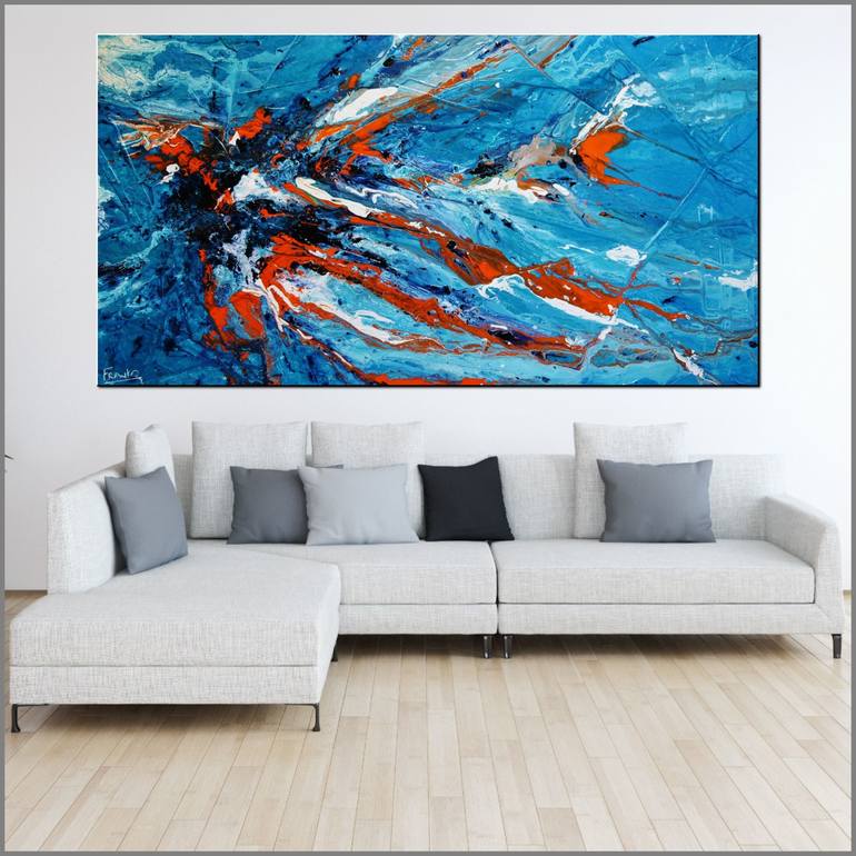 Original Abstract Expressionism Abstract Painting by Franko 