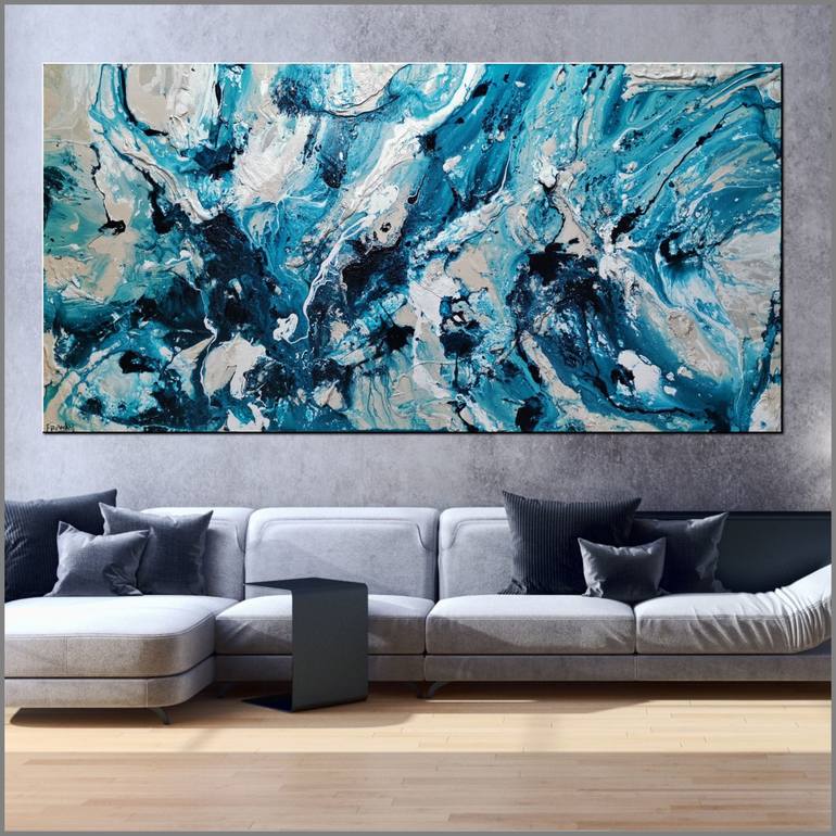 Original Abstract Expressionism Abstract Painting by Franko 