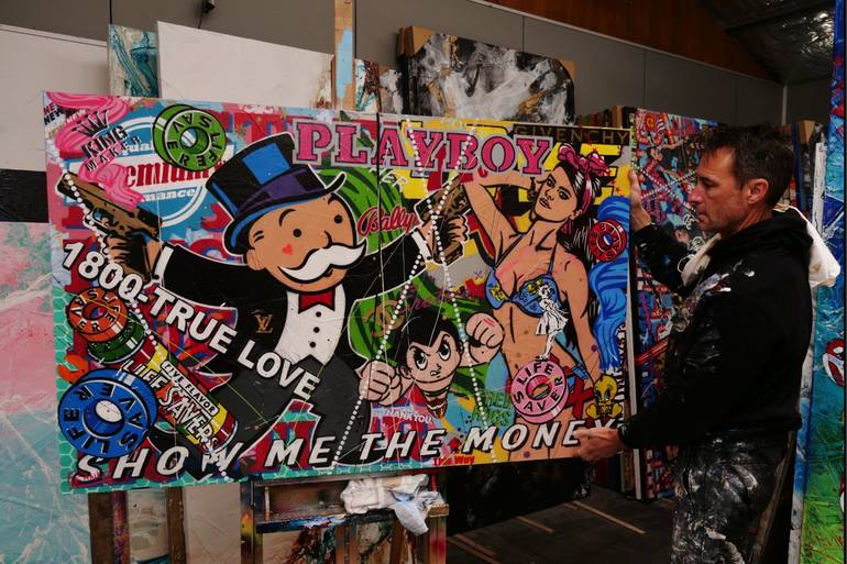 Original Pop Art People Painting by Franko 