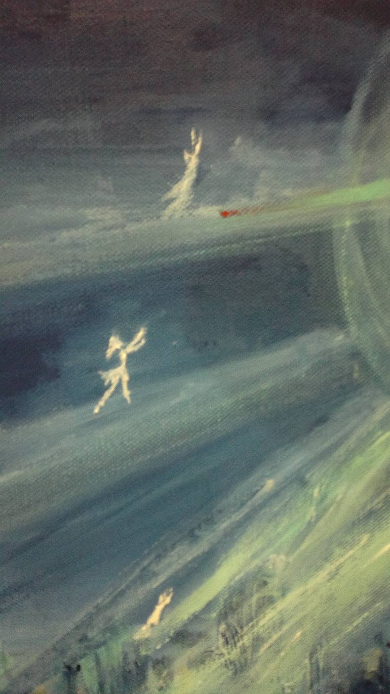 Original Abstract Expressionism Fantasy Painting by Marina Davidova