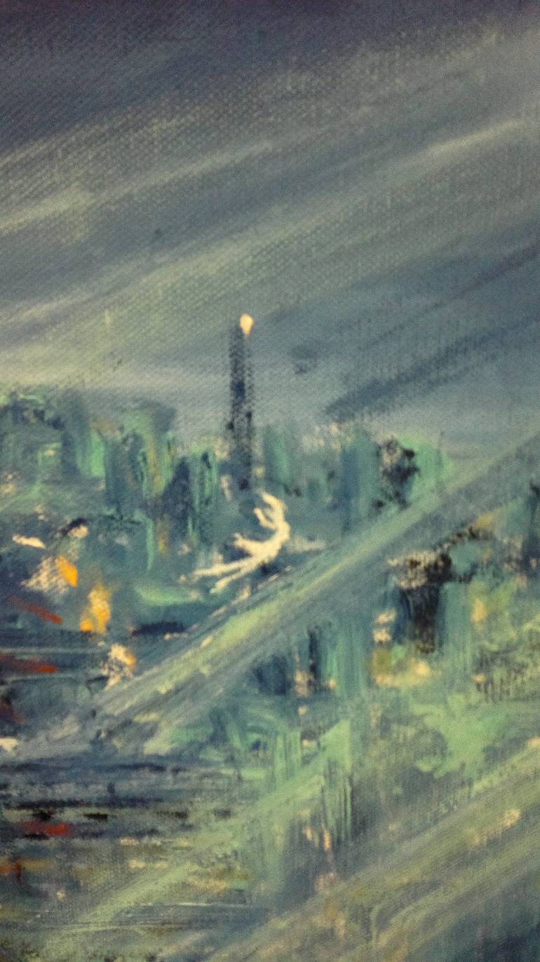 Original Abstract Expressionism Fantasy Painting by Marina Davidova
