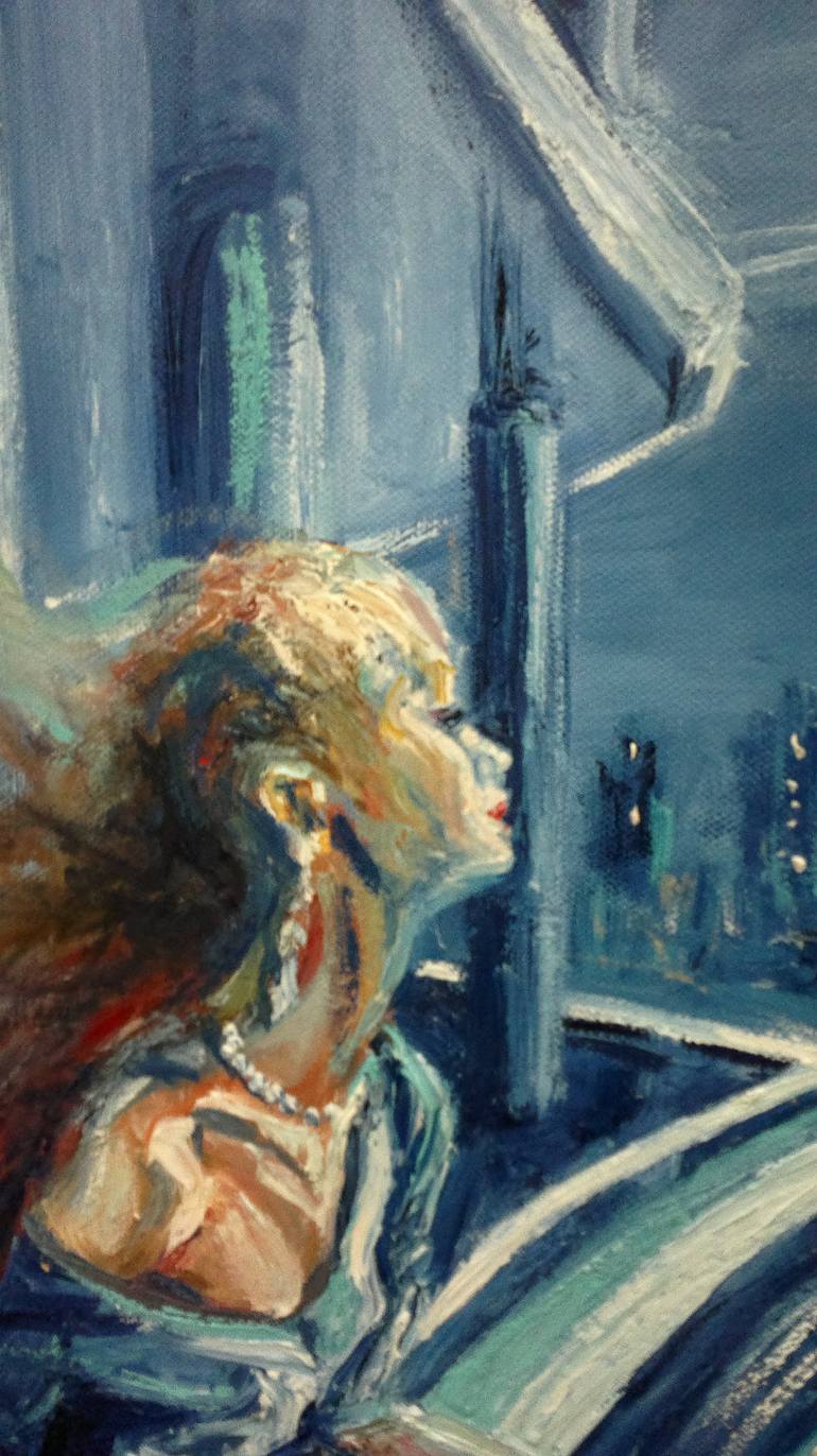 Original Abstract Expressionism Fantasy Painting by Marina Davidova