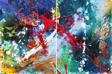 Original Abstract Expressionism Abstract Paintings by Alicia Sweet