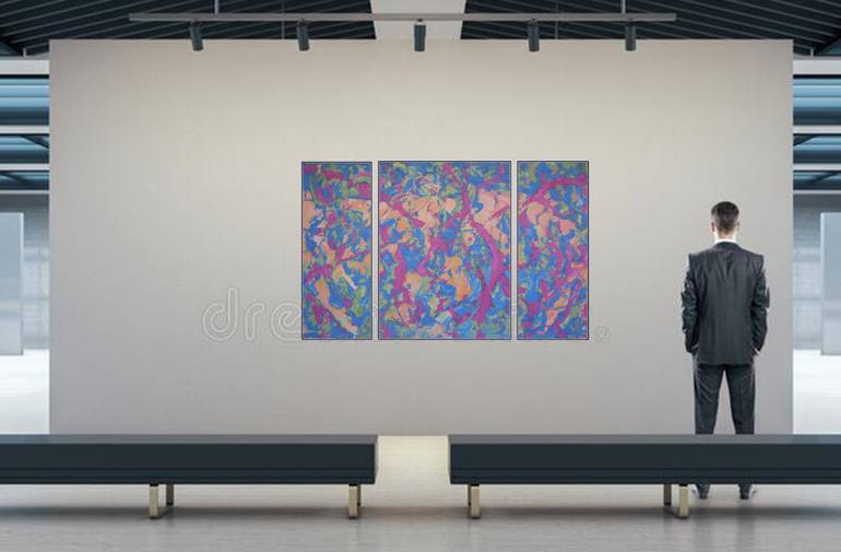 Original Abstract Expressionism Abstract Painting by George Brinner