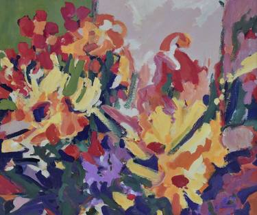 Original Expressionism Floral Paintings by George Brinner