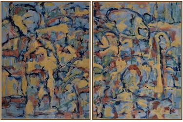 Original Abstract Expressionism Abstract Painting by George Brinner