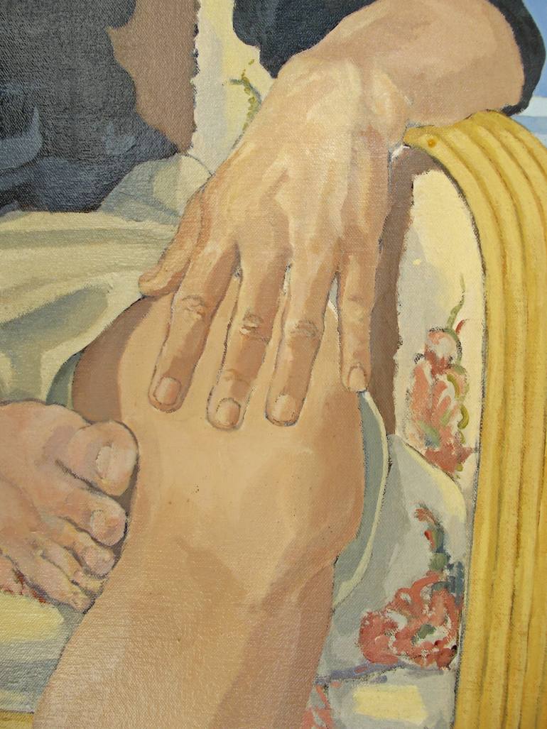 Original Expressionism People Painting by George Brinner