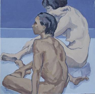 Two Figures in Blue Room thumb