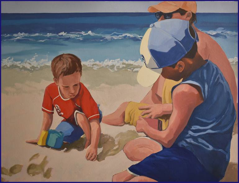 Original Beach Painting by George Brinner