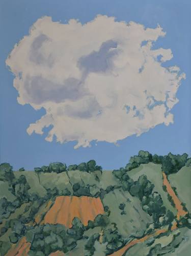 Saatchi Art Artist George Brinner; Paintings, “'Cloud and Golden Field'” #art