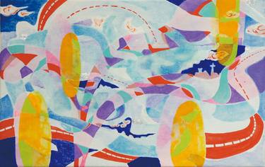 Original Abstract Paintings by Chisato Yamada