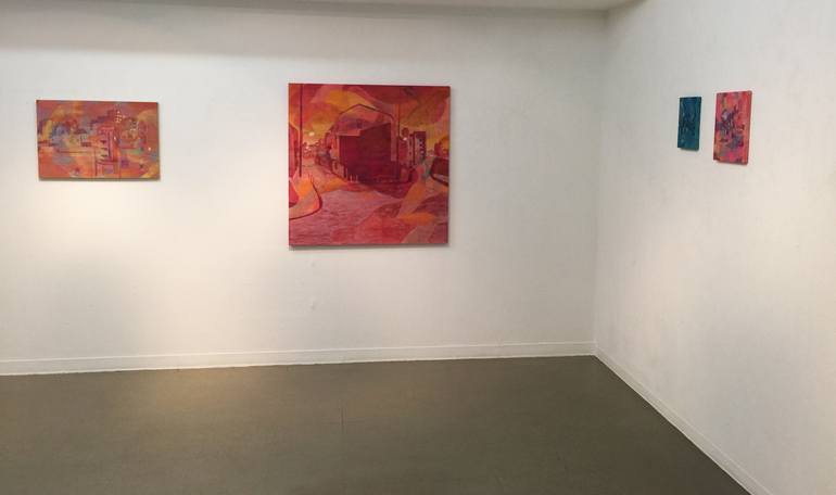 Original Abstract Expressionism Landscape Painting by Chisato Yamada