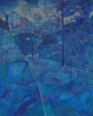 Original Abstract Expressionism Landscape Paintings by Chisato Yamada