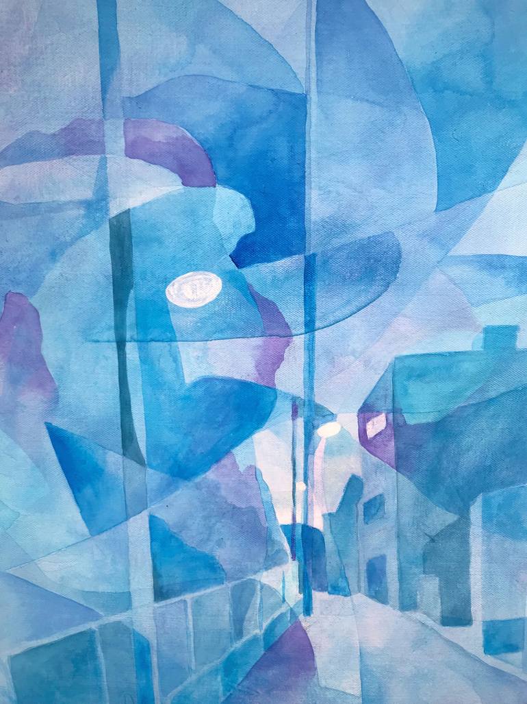 Original Abstract Expressionism Landscape Painting by Chisato Yamada
