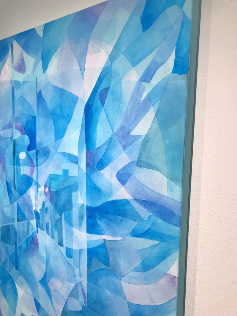 Original Abstract Expressionism Landscape Painting by Chisato Yamada
