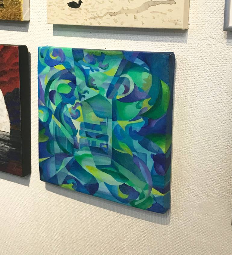 Original Abstract Expressionism Landscape Painting by Chisato Yamada