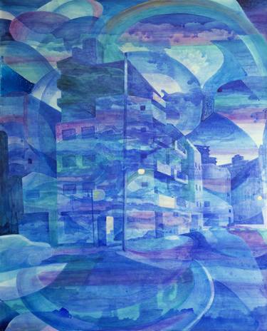 Original Abstract Expressionism Landscape Paintings by Chisato Yamada