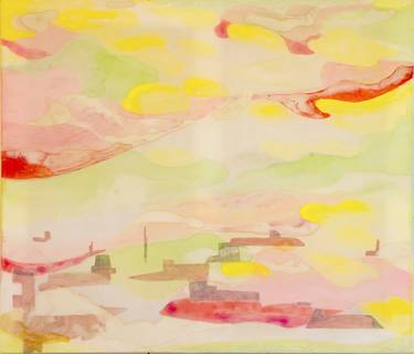 Original Abstract Landscape Paintings by Chisato Yamada