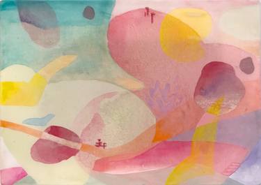 Original Abstract Landscape Paintings by Chisato Yamada
