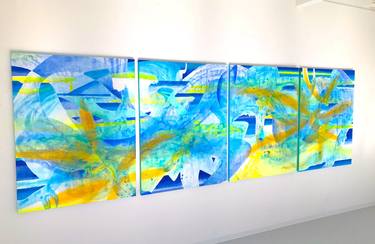 Original Abstract Expressionism Abstract Paintings by Chisato Yamada