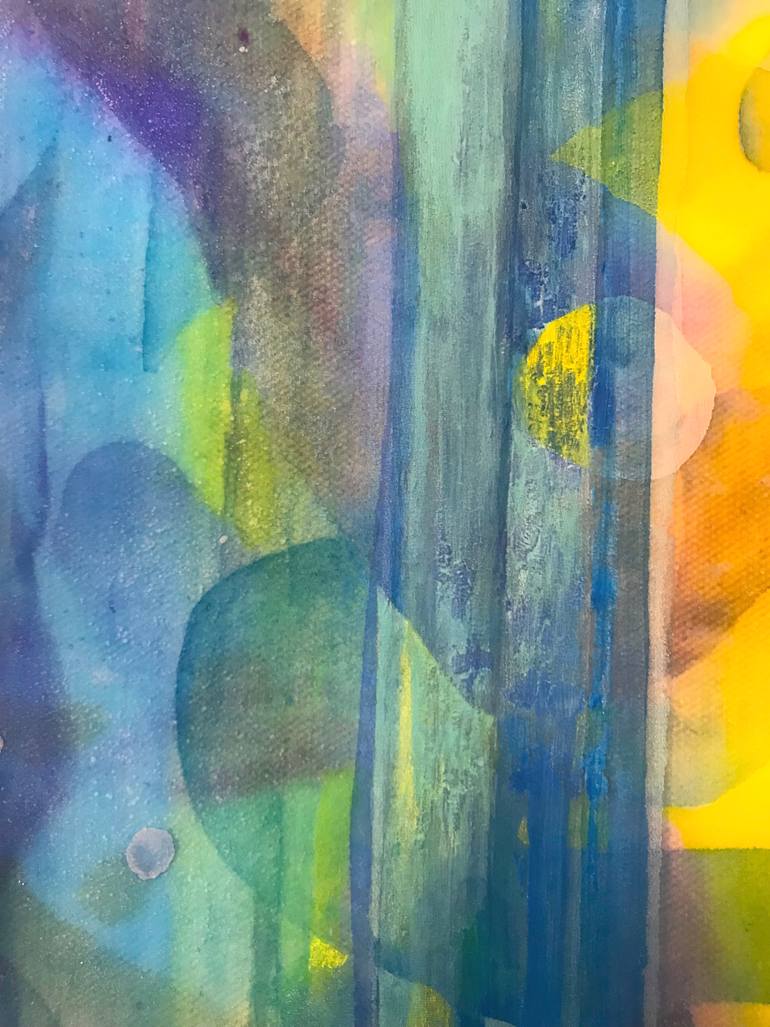 Original Abstract Beach Painting by Chisato Yamada