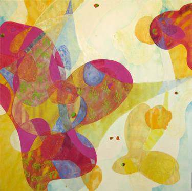 Original Cubism Abstract Paintings by Chisato Yamada