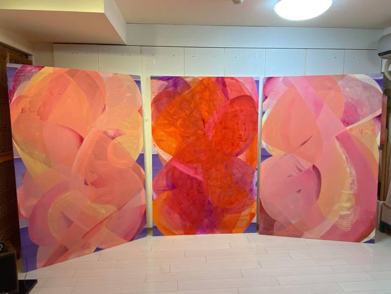 Original Expressionism Abstract Painting by Chisato Yamada
