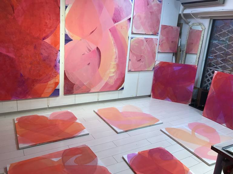 Original Expressionism Abstract Painting by Chisato Yamada
