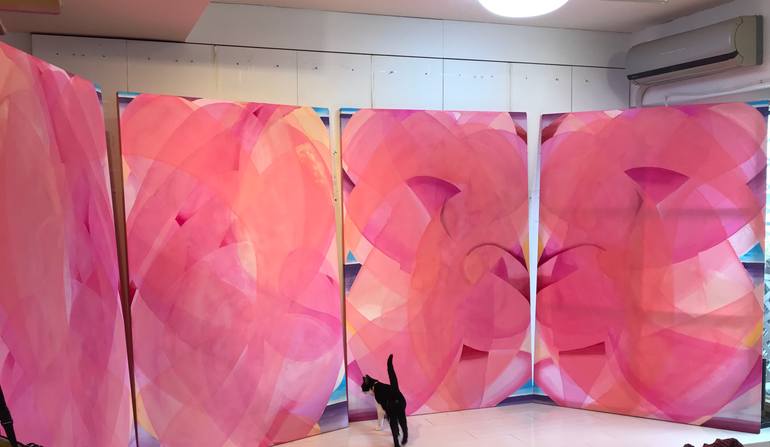 Original Abstract Expressionism Abstract Painting by Chisato Yamada