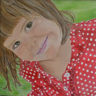 Original Portrait Painting by Simona Bidileci