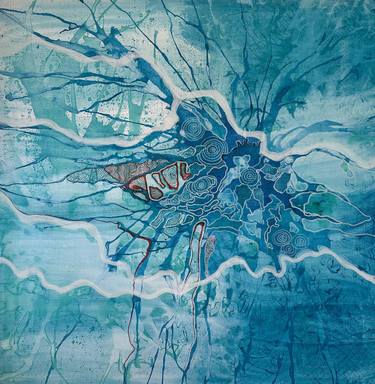 Print of Abstract Seascape Paintings by Renata Rehorovska