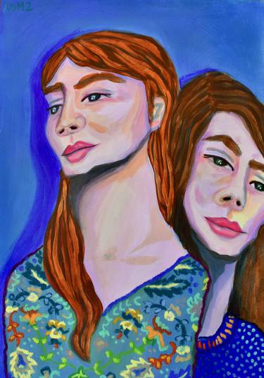 Original Figurative Women Paintings by Daniela Adamez