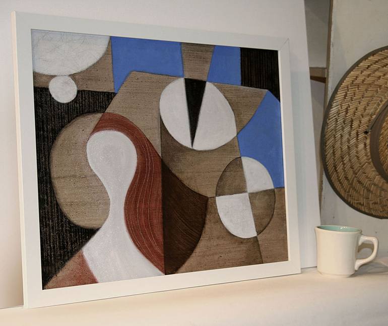 Original Cubism Abstract Painting by Dan Steven