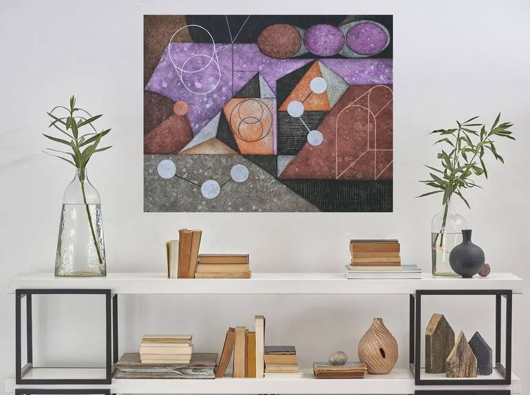 Original Cubism Abstract Painting by Dan Steven