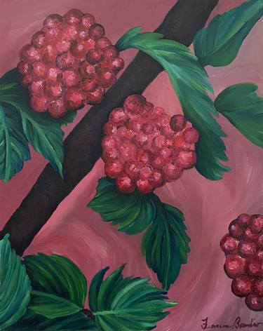 Original Expressionism Floral Painting by Francesca Bandino
