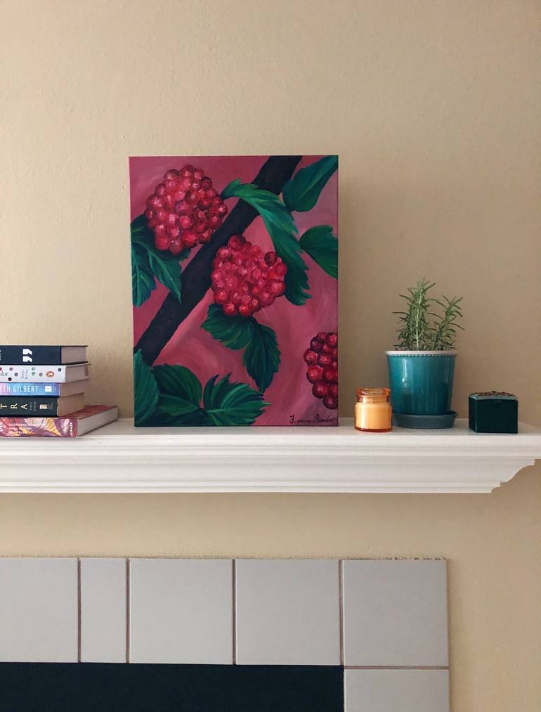 Original Expressionism Floral Painting by Francesca Bandino