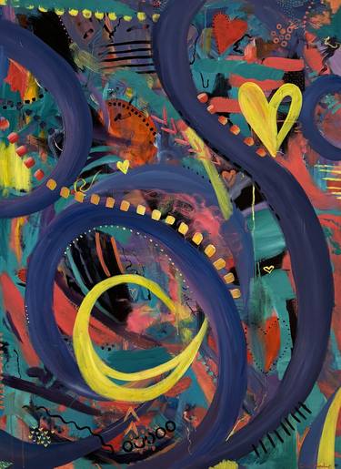 Original Abstract Expressionism Abstract Painting by Francesca Bandino