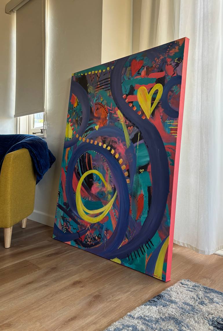 Original Abstract Expressionism Abstract Painting by Francesca Bandino