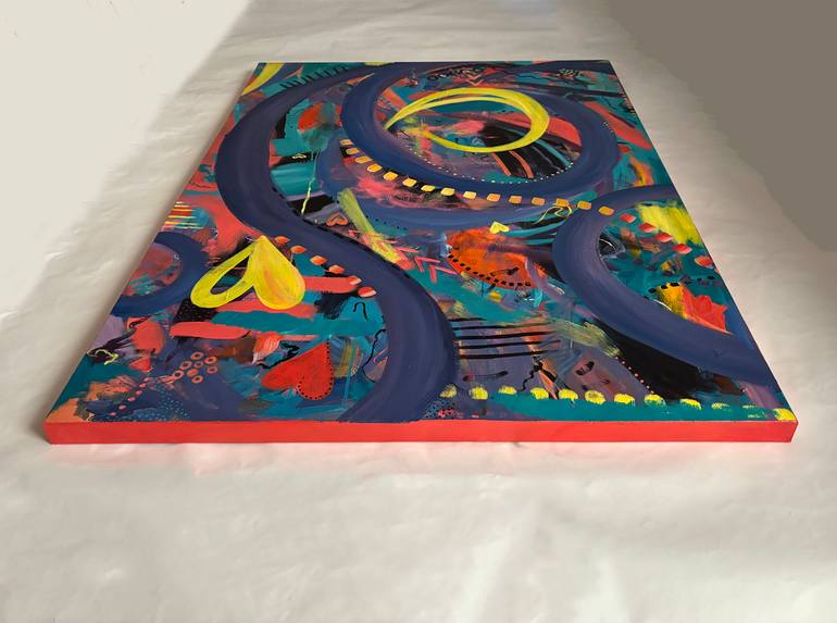 Original Abstract Expressionism Abstract Painting by Francesca Bandino