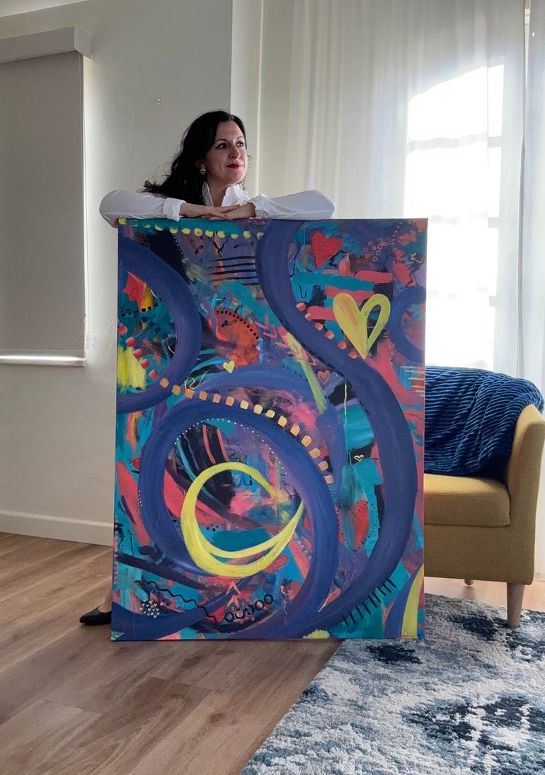 Original Abstract Expressionism Abstract Painting by Francesca Bandino