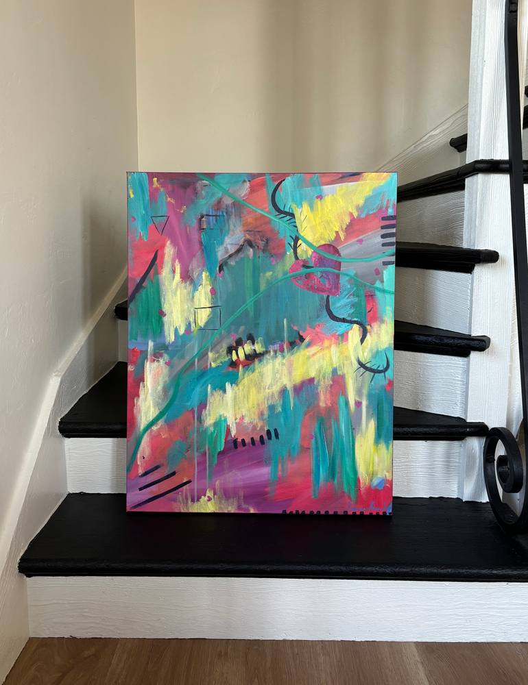 Original Abstract Expressionism Abstract Painting by Francesca Bandino