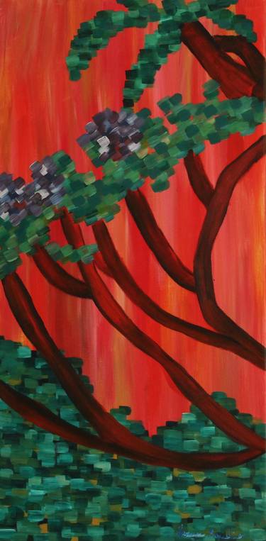 Original Impressionism Tree Paintings by Francesca Bandino